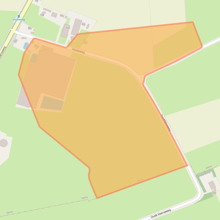 Kaart van postcodegebied 4351SB.