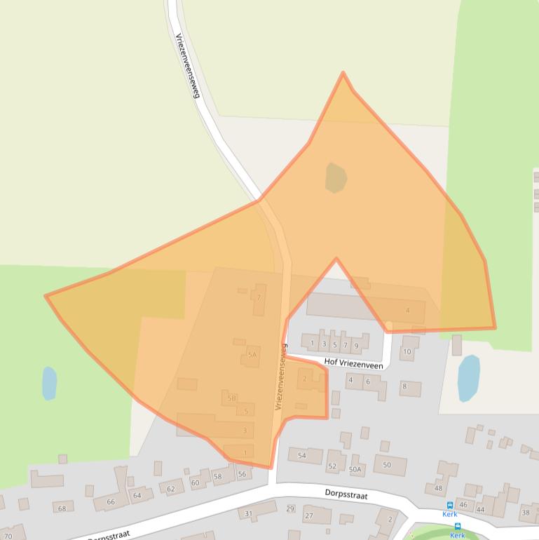 Kaart van postcodegebied 4352AG.