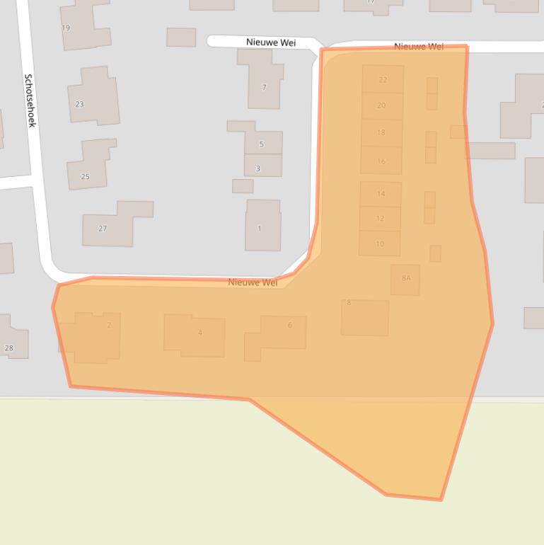 Kaart van postcodegebied 4352AN.