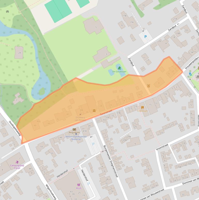 Kaart van postcodegebied 4353AC.
