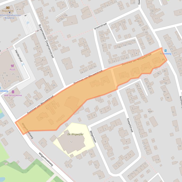 Kaart van postcodegebied 4353AH.