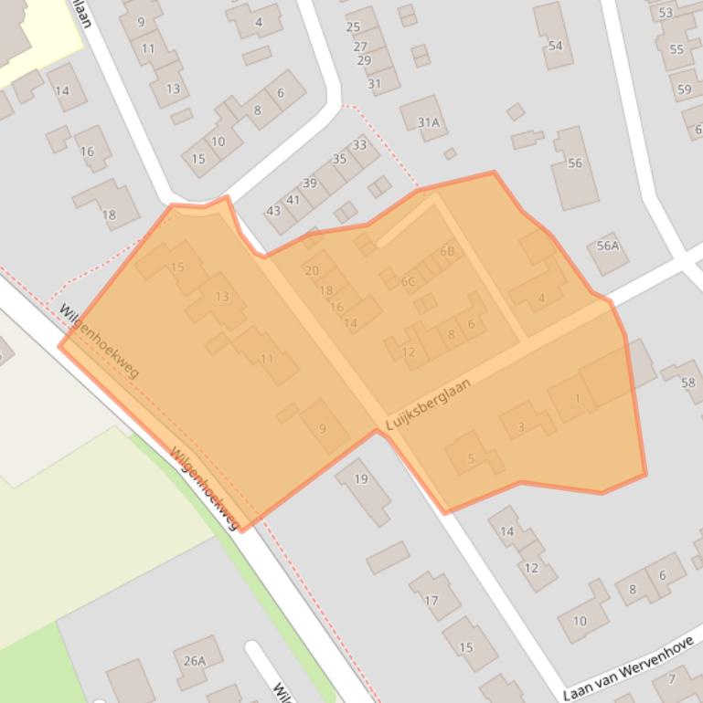 Kaart van postcodegebied 4353AP.