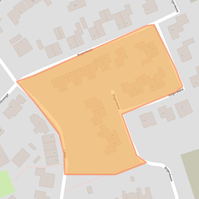 Kaart van postcodegebied 4353BV.