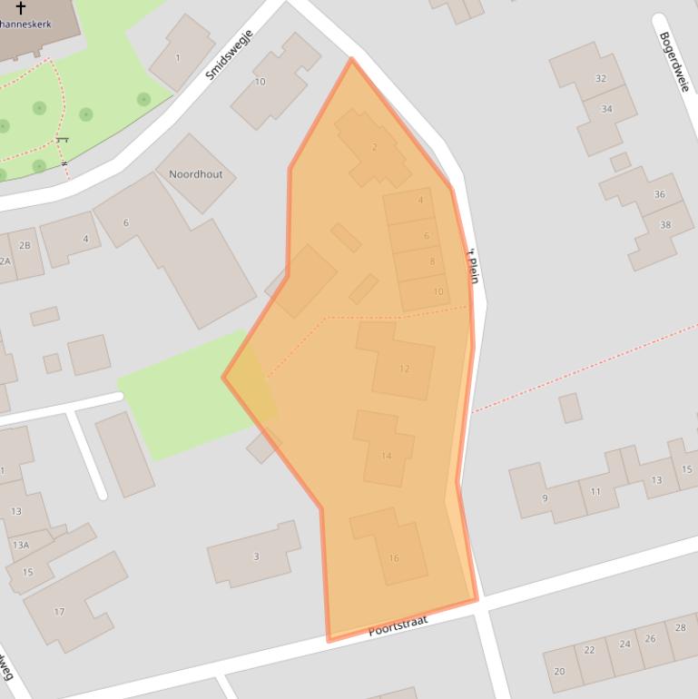 Kaart van postcodegebied 4353BX.