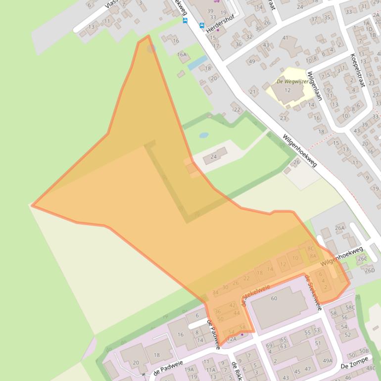 Kaart van postcodegebied 4353RX.