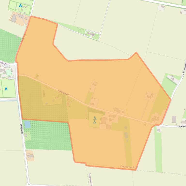 Kaart van postcodegebied 4354KH.