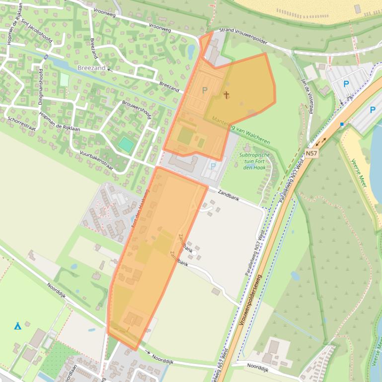 Kaart van postcodegebied 4354NG.