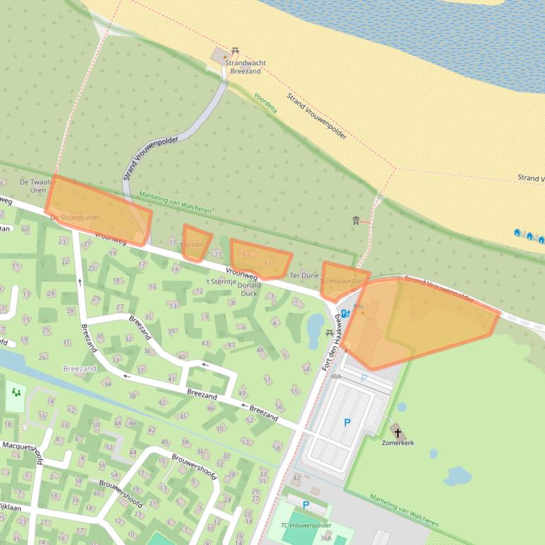 Kaart van postcodegebied 4354NL.