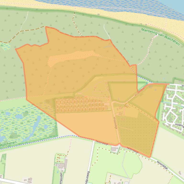 Kaart van postcodegebied 4354NN.