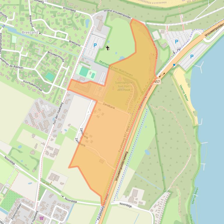 Kaart van postcodegebied 4354NR.