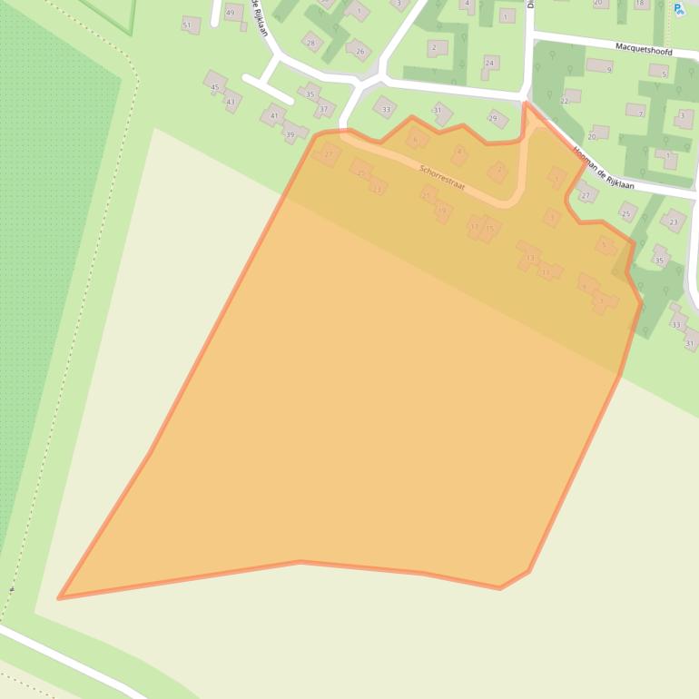 Kaart van postcodegebied 4354NZ.