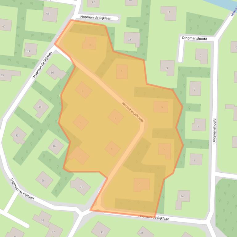 Kaart van postcodegebied 4354PB.