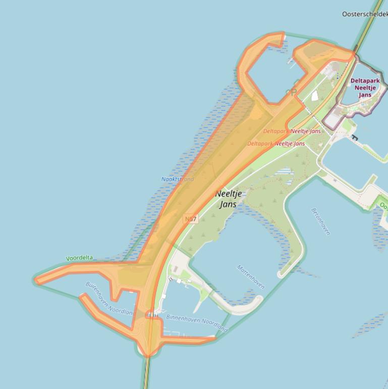 Kaart van postcodegebied 4354RC.