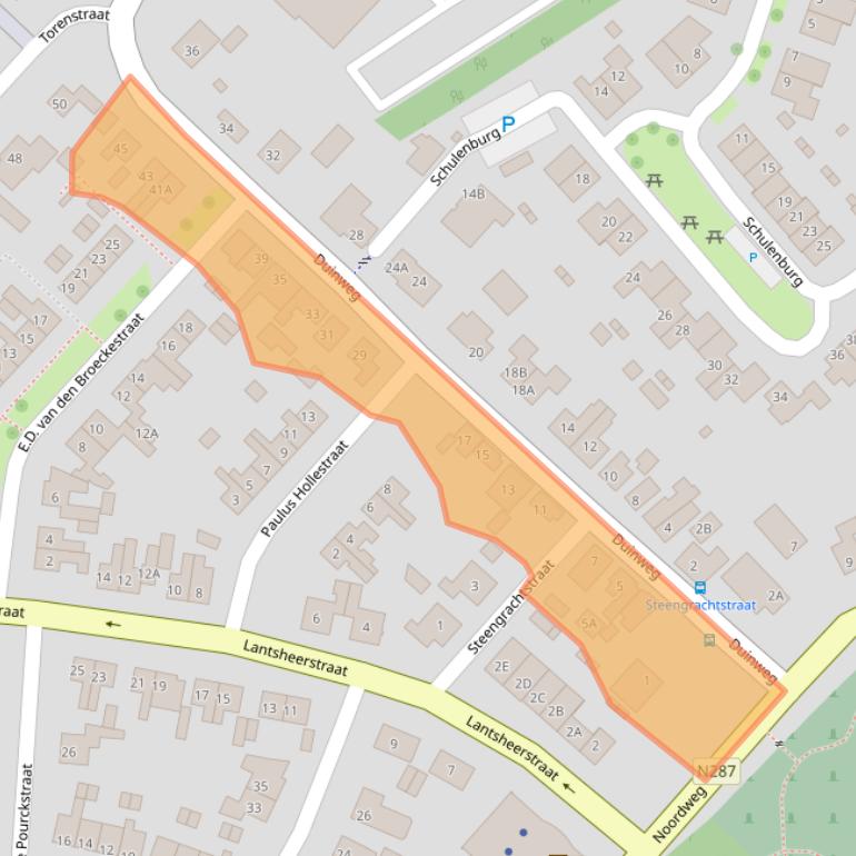 Kaart van postcodegebied 4356AP.