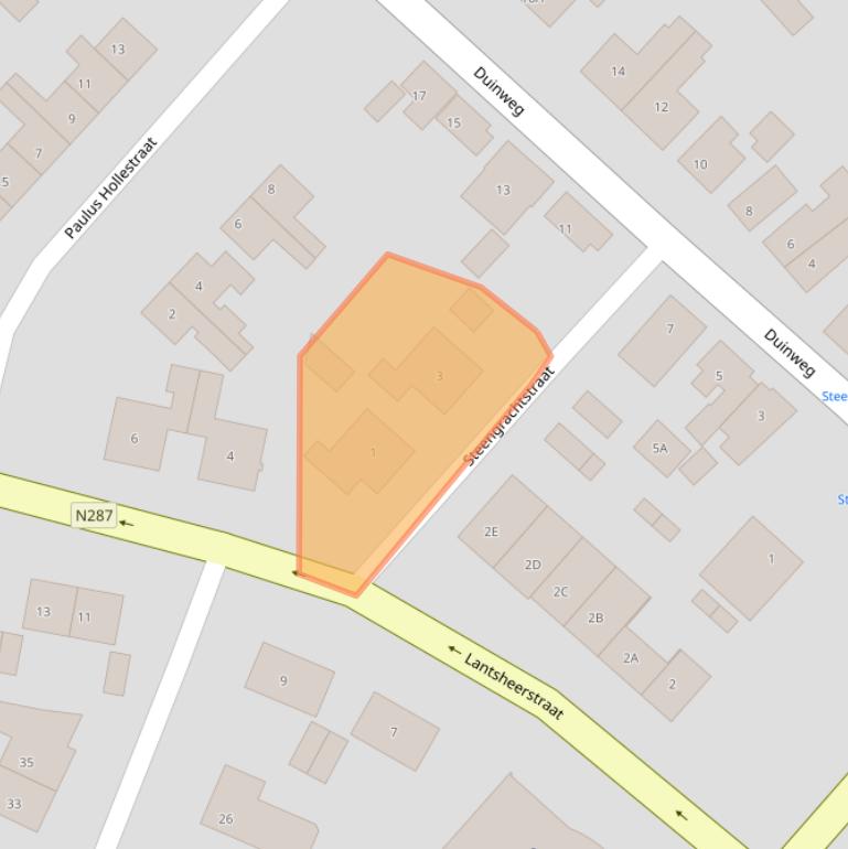 Kaart van postcodegebied 4356AT.