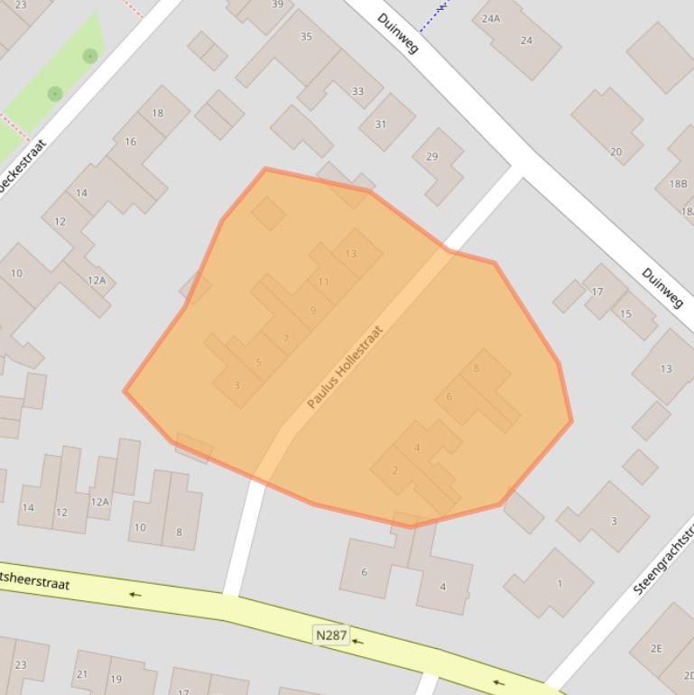 Kaart van postcodegebied 4356AV.