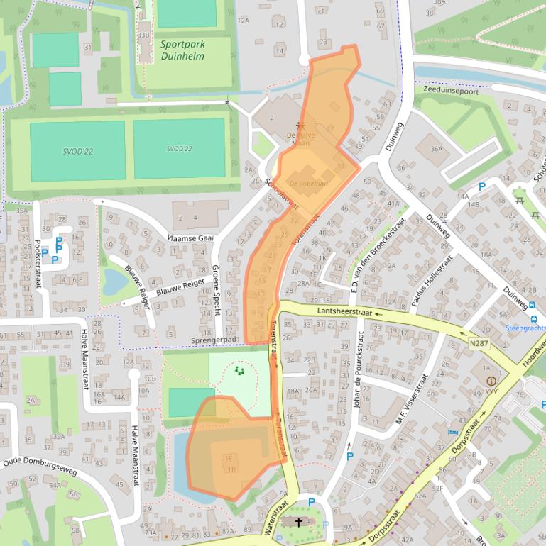 Kaart van postcodegebied 4356BG.