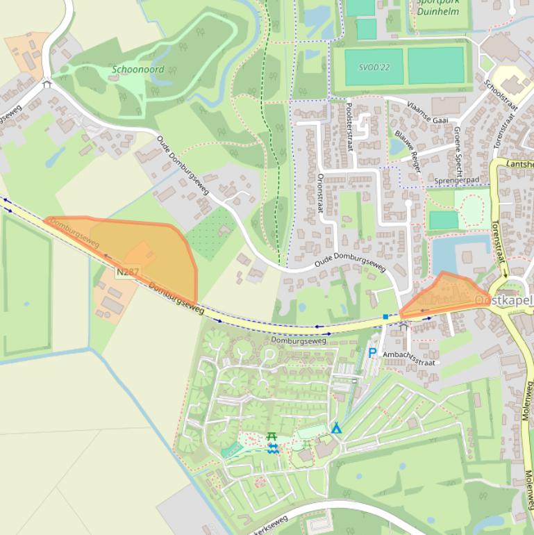 Kaart van postcodegebied 4356BK.