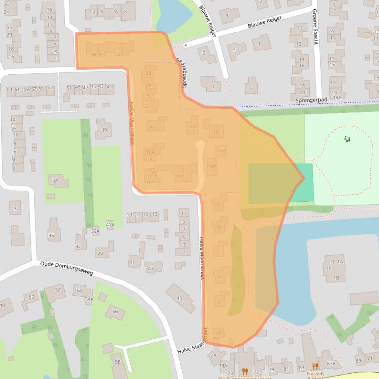 Kaart van postcodegebied 4356BP.
