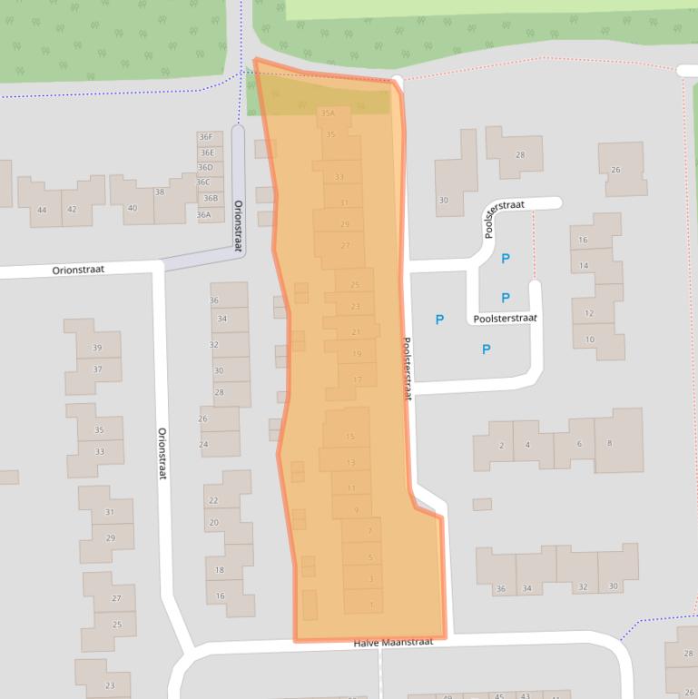 Kaart van postcodegebied 4356BV.