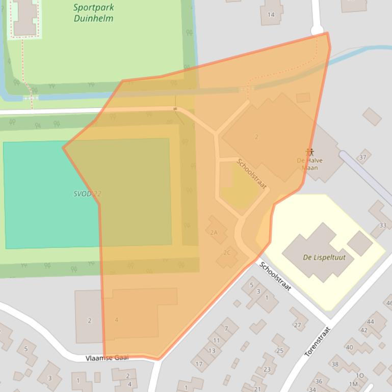Kaart van postcodegebied 4356BX.