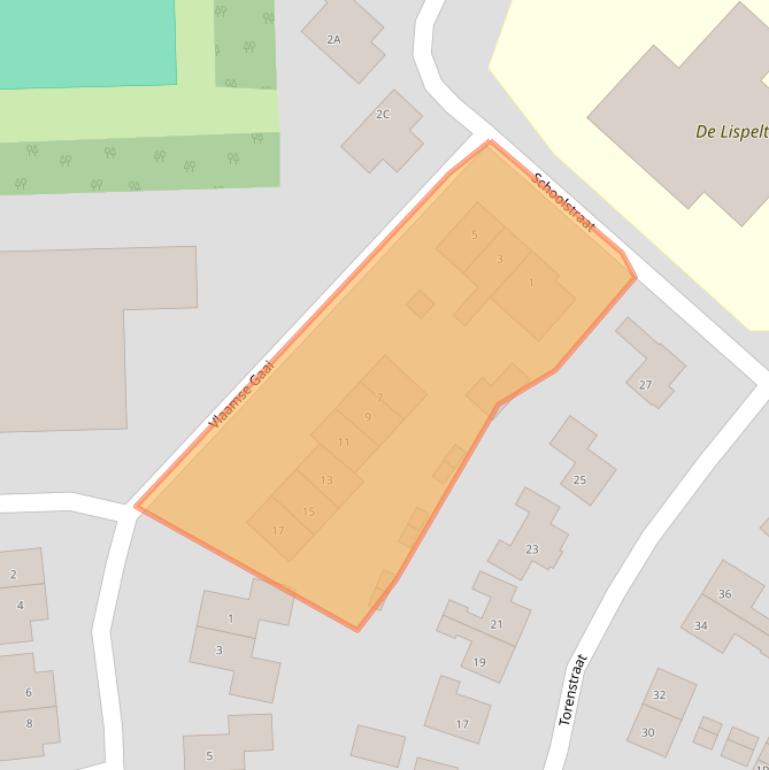 Kaart van postcodegebied 4356BZ.