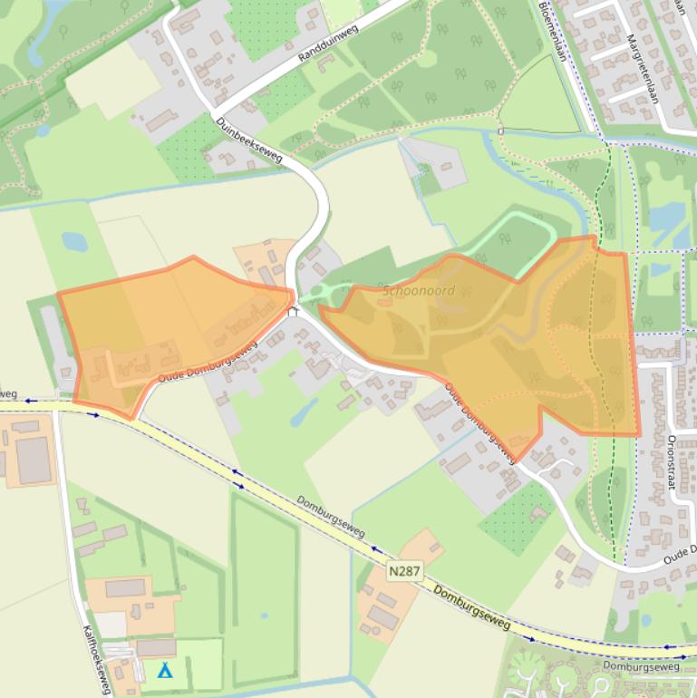 Kaart van postcodegebied 4356CA.