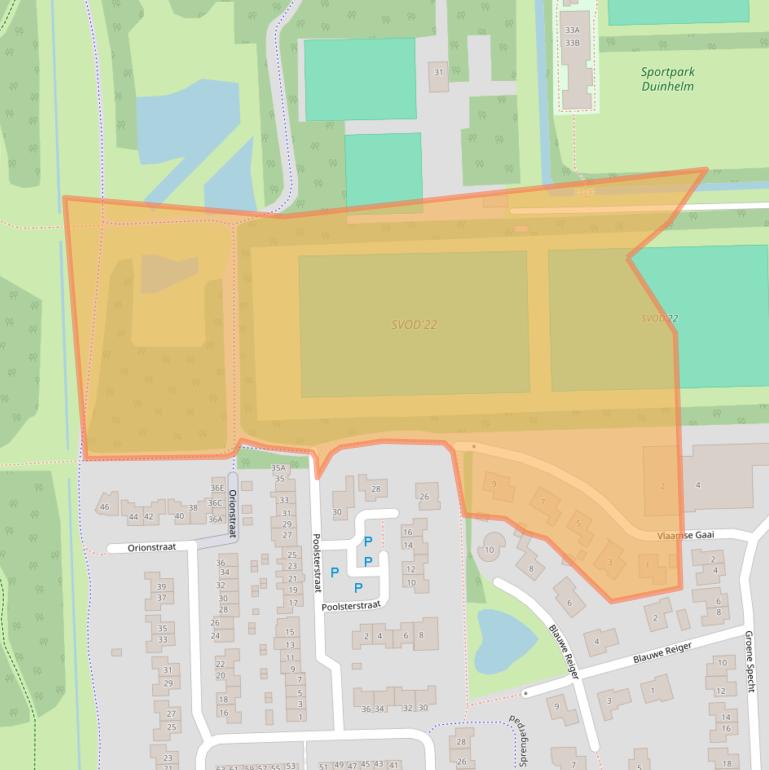 Kaart van postcodegebied 4356DC.