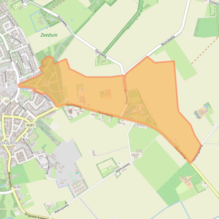 Kaart van postcodegebied 4356EB.