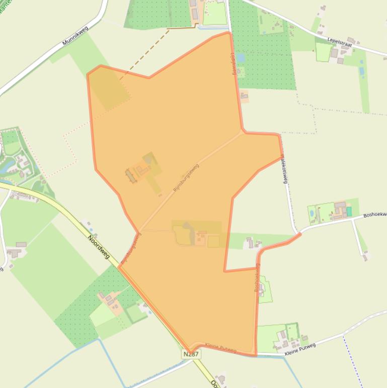 Kaart van postcodegebied 4356EE.