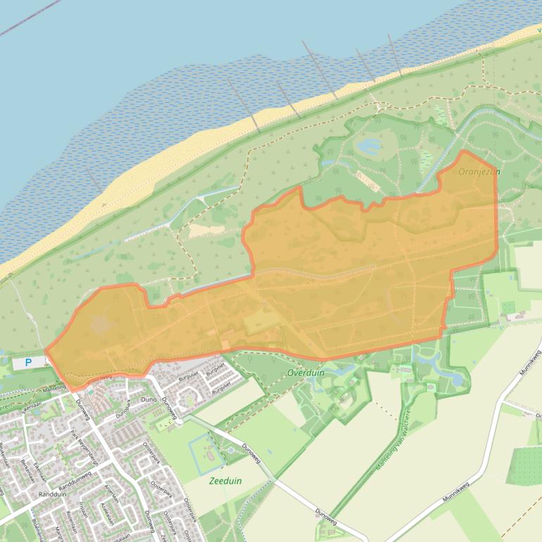 Kaart van postcodegebied 4356ES.