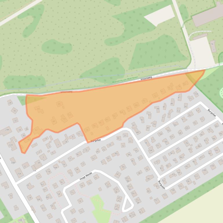 Kaart van postcodegebied 4356EV.