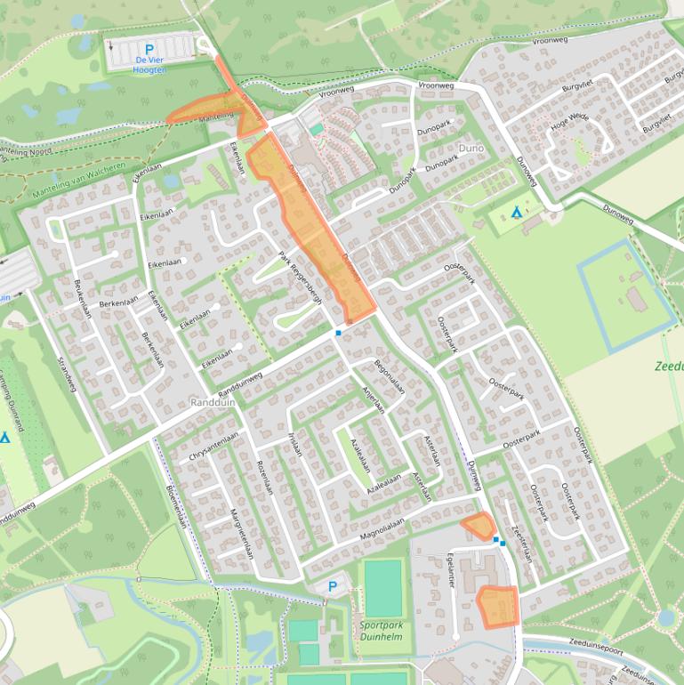 Kaart van postcodegebied 4356GA.