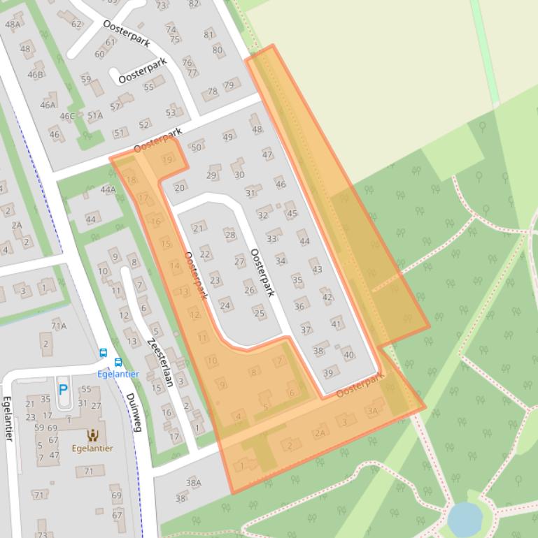 Kaart van postcodegebied 4356GH.