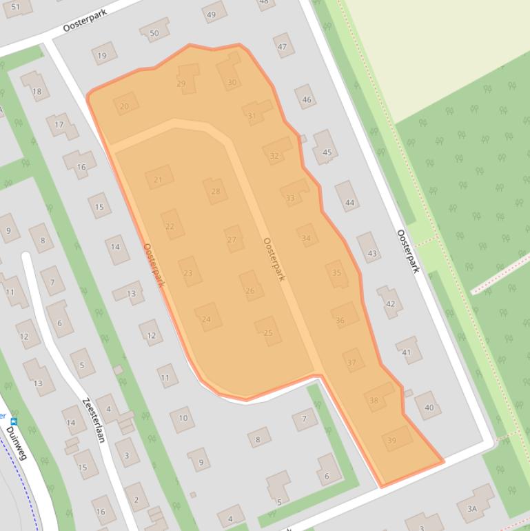 Kaart van postcodegebied 4356GJ.