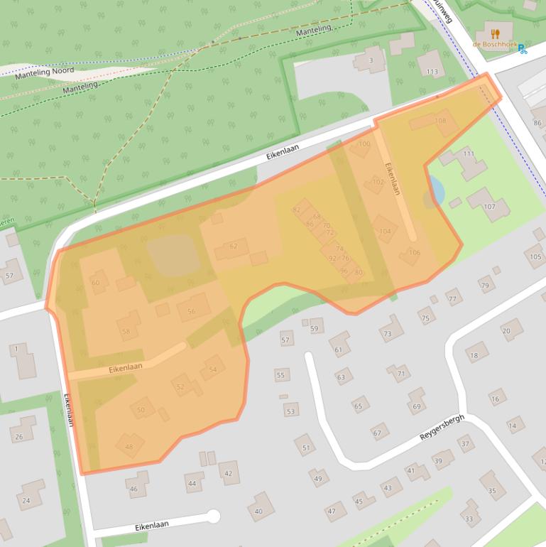 Kaart van postcodegebied 4356HG.