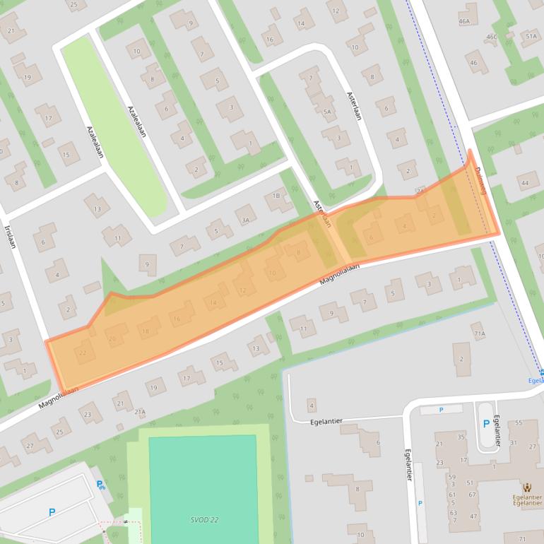Kaart van postcodegebied 4356JG.
