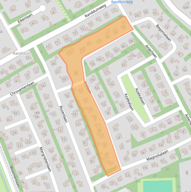 Kaart van postcodegebied 4356JH.