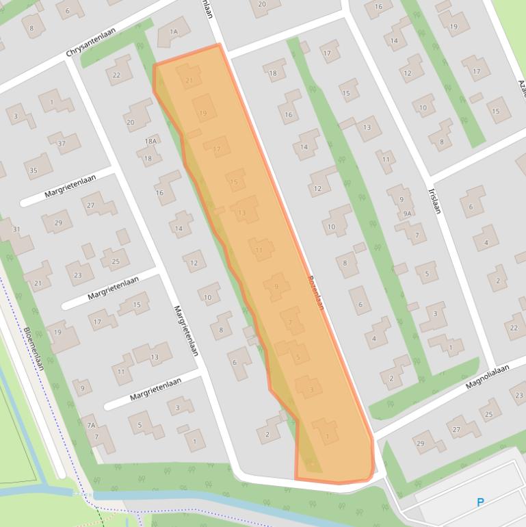 Kaart van postcodegebied 4356JK.