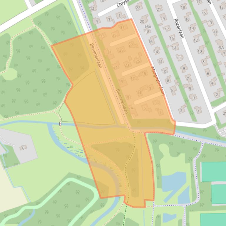 Kaart van postcodegebied 4356JM.