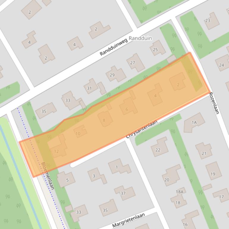 Kaart van postcodegebied 4356JR.