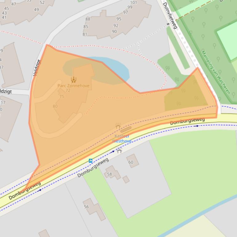 Kaart van postcodegebied 4356NK.