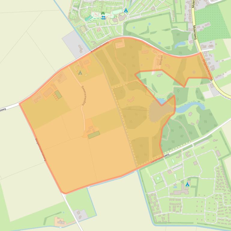 Kaart van postcodegebied 4356RH.