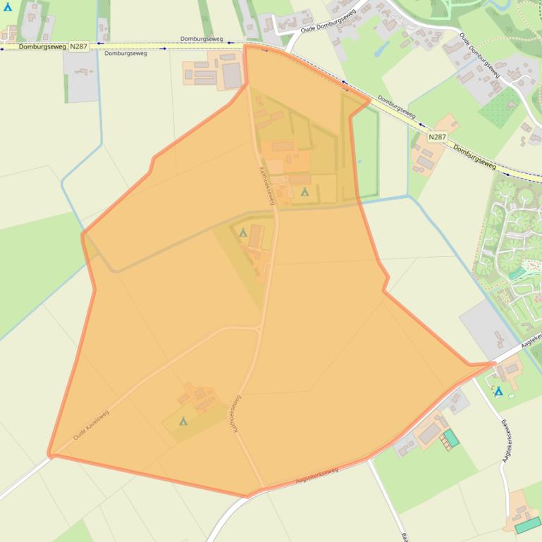 Kaart van postcodegebied 4356RK.