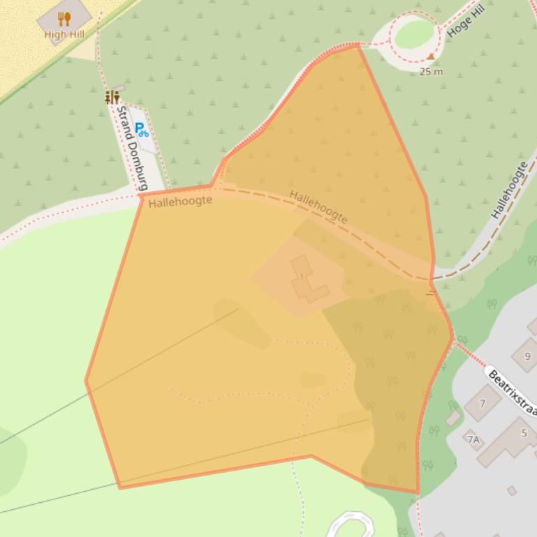 Kaart van postcodegebied 4357AE.