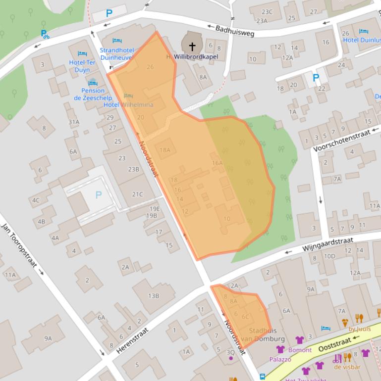 Kaart van postcodegebied 4357AP.