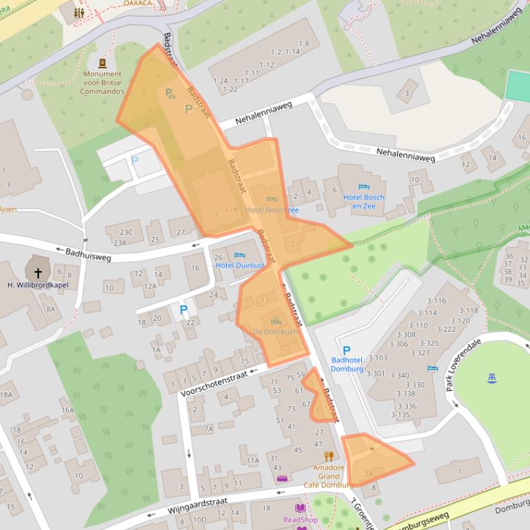 Kaart van postcodegebied 4357AT.