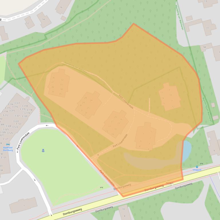 Kaart van postcodegebied 4357BZ.