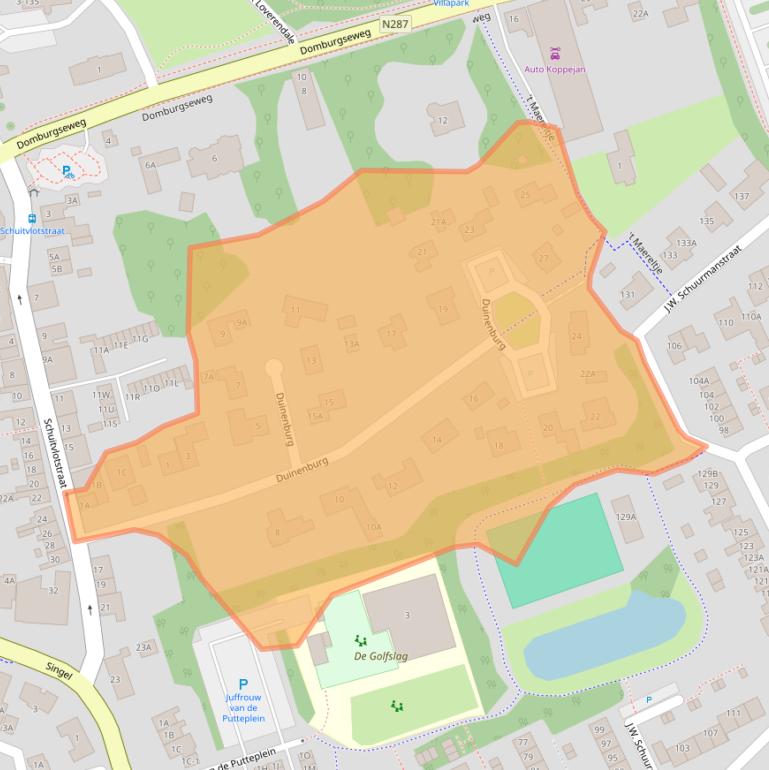 Kaart van postcodegebied 4357EC.