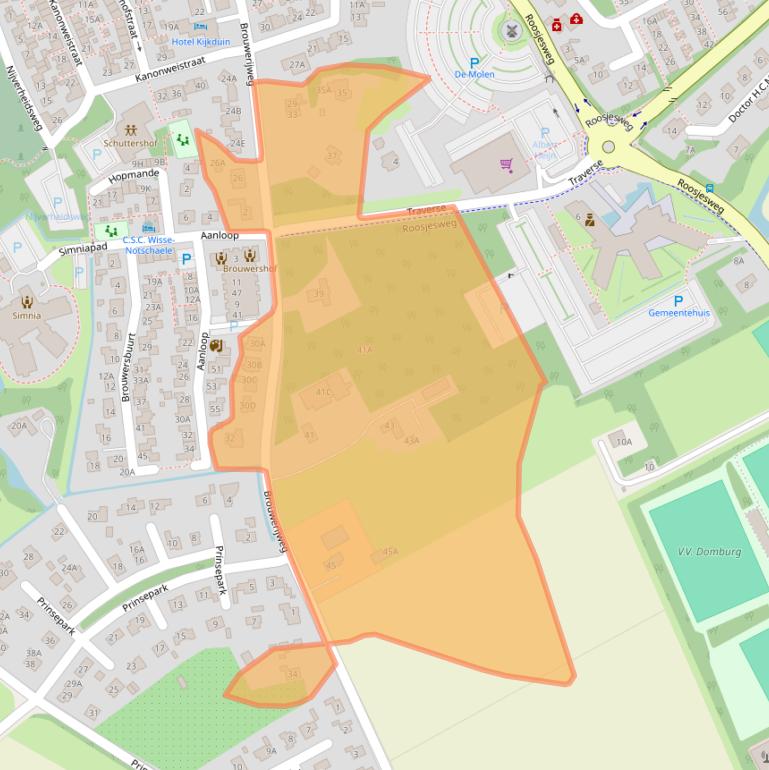 Kaart van postcodegebied 4357HA.